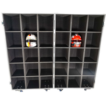 x30 Way Custom Motor Racing Helmet Rack